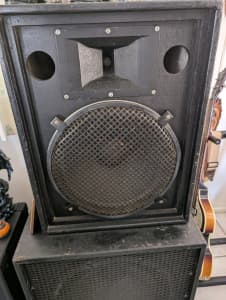 Foldback speakers and Bass bins