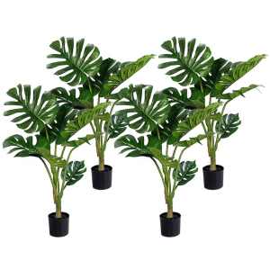 4X 120cm Artificial Green Indoor Turtle Back Fake Decoration Tree...