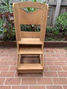 Toddler chef stool- “Hubby made” production