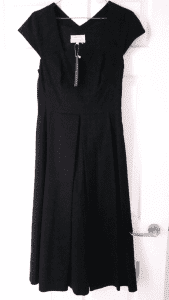 Veronika Maine Dress Black Size 8 BNWT