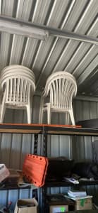 Plastic chairs new condition