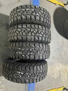 Second hand 4x 245/70R16 LT Kumho MT51 tyres