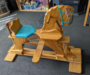 Solid Wooden Rocking Horse - great fun