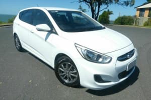 2015 Hyundai Accent RB3 MY16 Active White 6 Speed Constant Variable Hatchback