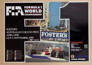 Australian Formula 1 Grand Prix 1990 World Championship Poster