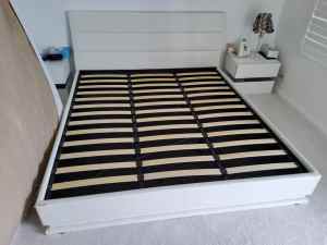 King size bed base with storage- Artiss