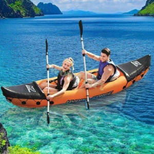 Wowmart Bestway 2P Fishing Boat Canoe Kayak Paddle Pump Set 3.2m