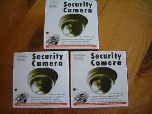 Dummy Security camera x 3 NEW (the lot)
