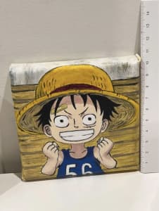One Piece Hand Original Painted Canvas Decoration