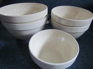 ceramic vintage bowl retro mixing kitchen baking Romania 23 cm