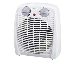 Martec fan heater, 2400w, 2-heats, fan, thermostat & carry handle