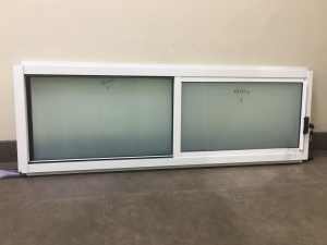 Pearl White Sliding window 400Hx1210W: Located in Wetherill Park