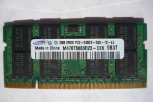 2GB 677MHz ddr2 Samsung PC2-5300s laptop RAM