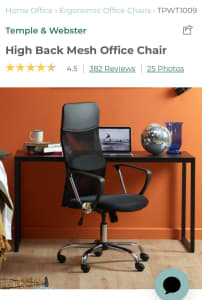 Temple and Webster Ergonomic High back mesh office chair