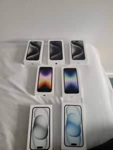 Brand new IPhone 15 Pro’s, 15 and SE’s
