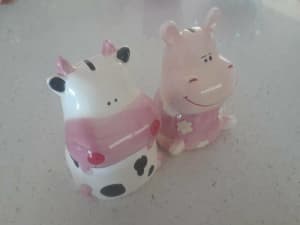 Cow and Pig Money Box