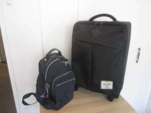 HERSCHEL CARRY ON SUITCASE and KIPLING BACKPACK