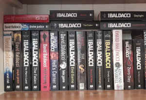 David Baldacci , crime fiction novels.