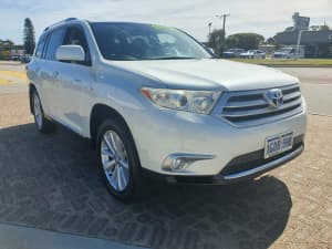 2013 Toyota Kluger GSU45R MY13 Upgrade Grande (4x4) White Pearl 5 Speed Automatic Wagon