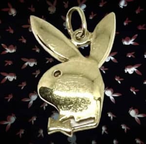 14ct Yellow Gold Playboy Bunny Pendant 🐰 🔆 Revesby Bankstown Area Preview