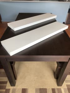 Pair Large IKEA Floating Shelves - as new