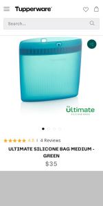 Tupperware silicone bag medium BRAND NEW Pick up in a public place