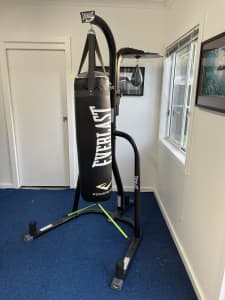 Heavy Boxing bag, stand and speedball