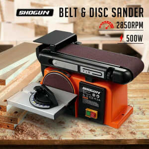 500W Belt Disc Sander Power Tool Linisher Machine Grinder