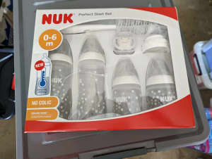 Baby Infant Bottles - NUK Starter set. NEW IN BOX.