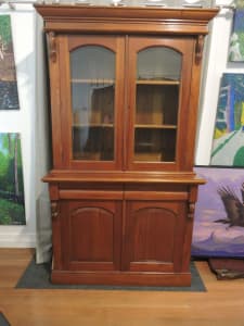 Antique Style Mahogany Bookcase