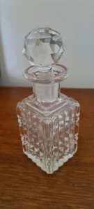 Antique Vintage Crystal Glass Perfume Bottle