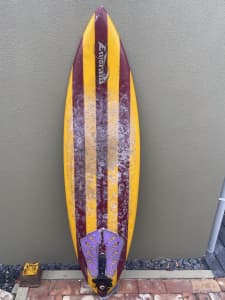 Twin fin surfboard 6”6