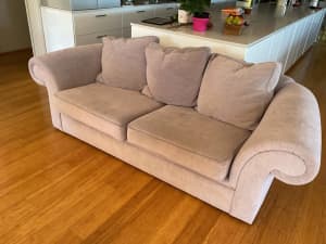 Double seater couch, recently up holstered.