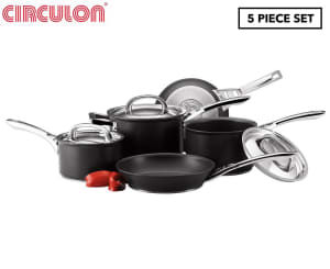 Circulon 5-Piece Hard Anodised Cookware Set, Brand new in box