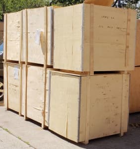 FREE Timber plywood wooden CRATES for transport, freight and export