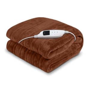 Wonderfully Warm Fleece Blanket Brown Color