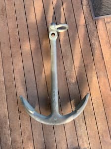 Bronze admiralty anchor from minesweeper