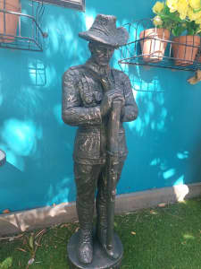 Anzac Soldier Garden Statue