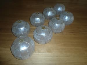8 x Carpiz (shell) lamp / lantern shades.