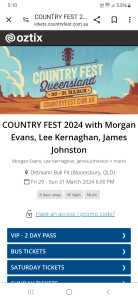 COUNTRY FEST TICKETS 2 DAY SILVER PASS
