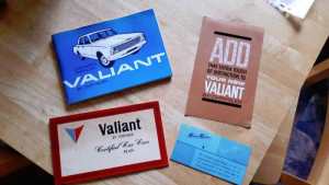 Chrysler Valiant AP5 owners manual set