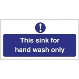 Hand Wash Only Sign(Item code: L952)