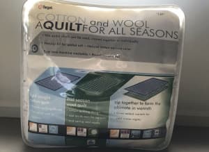 “AS NEW” 2 x FOUR SEASONS SINGLE BED QUILTS RRP. $149.99