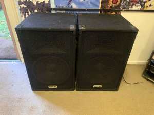2 x BullFrog 15 Inch PA Speakers USA MADE DT-115