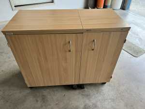 Horn Sewing Cabinet/Table