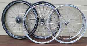mavic and assorted bicycle wheels 10 speed
