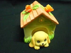 Small Ornamental Jewellery Box as a Puppy in Dog House