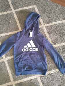 Boys 9/10 Adidas Blue logo jumper