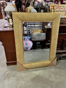 NEW Large Gold Bubble Mirror
