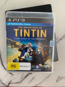 The adventures of TINTIN The secret of the unicorn Playstation 3 CD